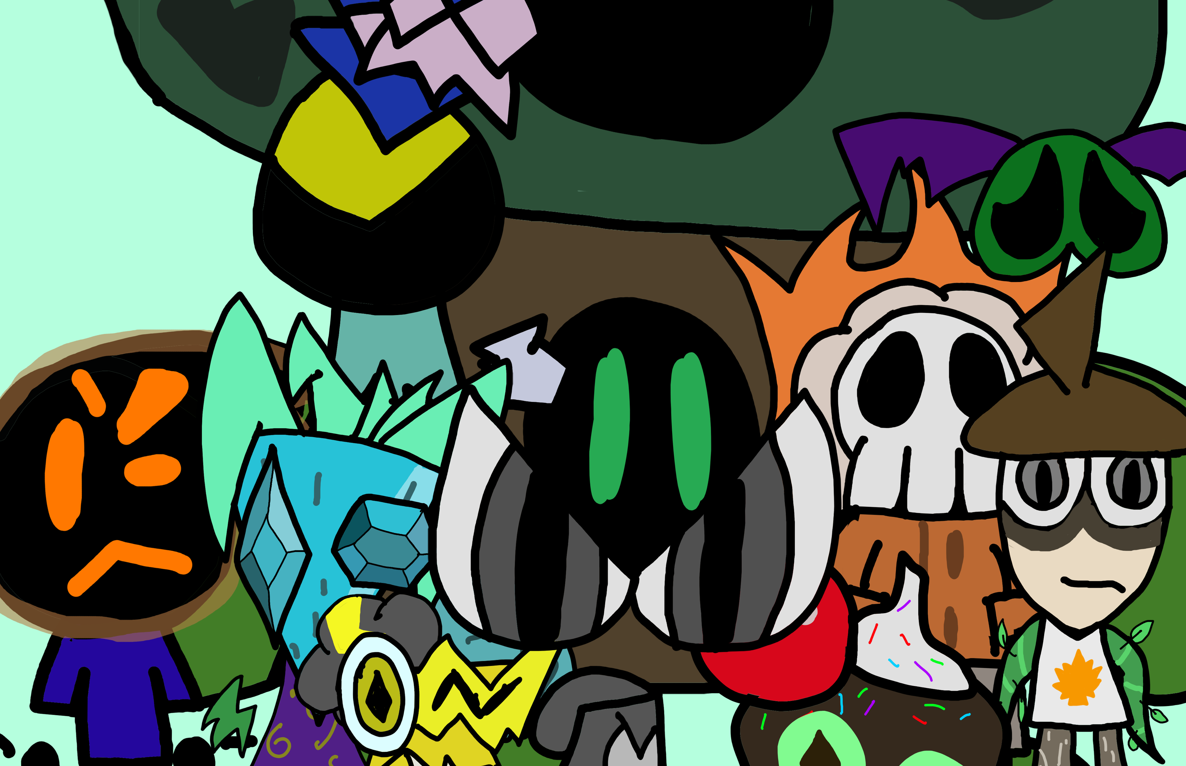 old drawing of my characters