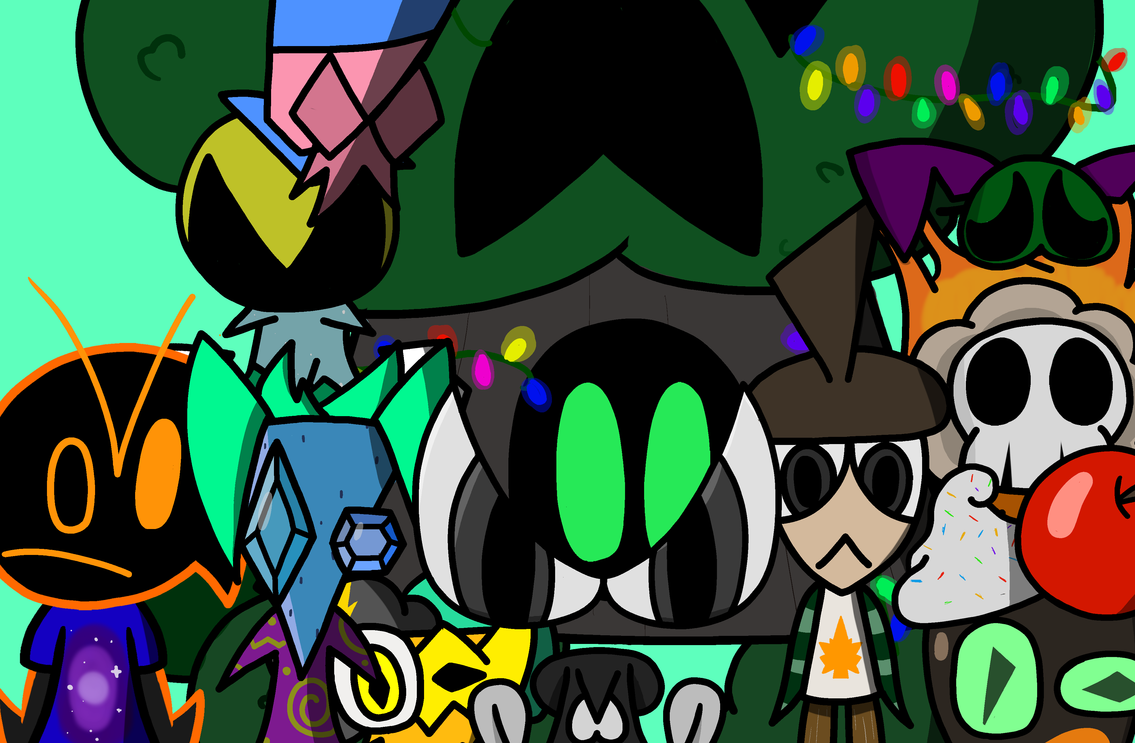 old drawing of my characters